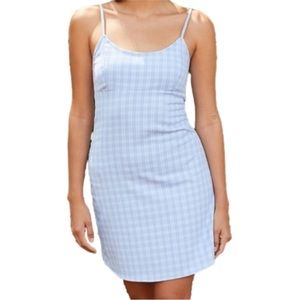 John Galt Blue Plaid Dress